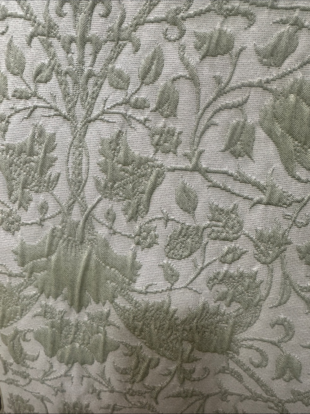 Morris and Co Lodden Green Pattern Window Curtains - Set of 2 - Picture 6 of 6